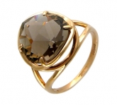 Кольцо из красного золота 585 пробы с топазом