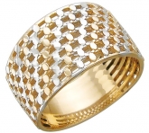 Кольцо без вставок из красного золота 585 пробы