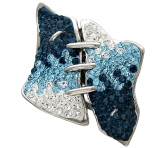 Кольцо с кристаллом Сваровски из серебра 925 пробы