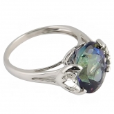 Кольцо из серебра 925 пробы с топазом