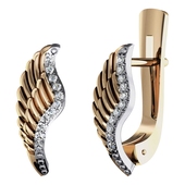 Серьги из красного золота 585 пробы