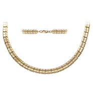 Колье без вставок из красного золота 585 пробы