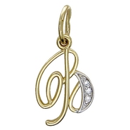 Подвеска с 3 фианитами весом 0.05 карата из желтого золота 585 пробы