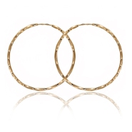 Серьги без вставок из красного золота 585 пробы