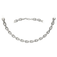 Колье без вставок из белого золота 585 пробы