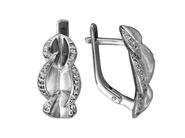 Кольцо с 24 фианитами из серебра 925 пробы