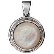 Подвеска с перламутром из серебра 925 пробы