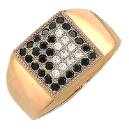 Печатки из комбинированного золота 585 пробы