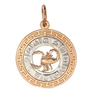 Знаки зодиака из красного золота 585 пробы