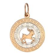 Знаки зодиака из красного золота 585 пробы