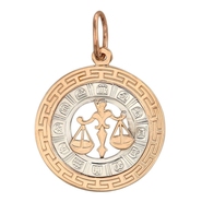 Знаки зодиака из красного золота 585 пробы
