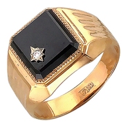 Печатки из комбинированного золота 585 пробы