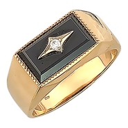 Печатки из комбинированного золота 585 пробы