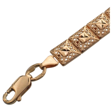 Браслет из красного золота 585 пробы